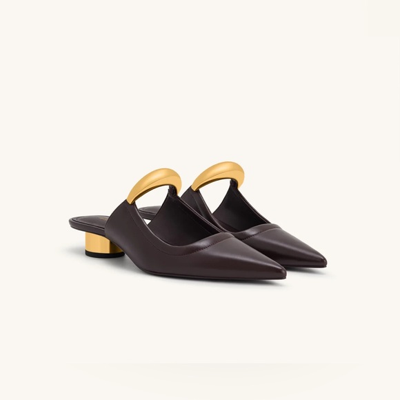 JW PEI HELENA PIERCED MULES- CLARET RED 8.5 - Picture 2 of 16